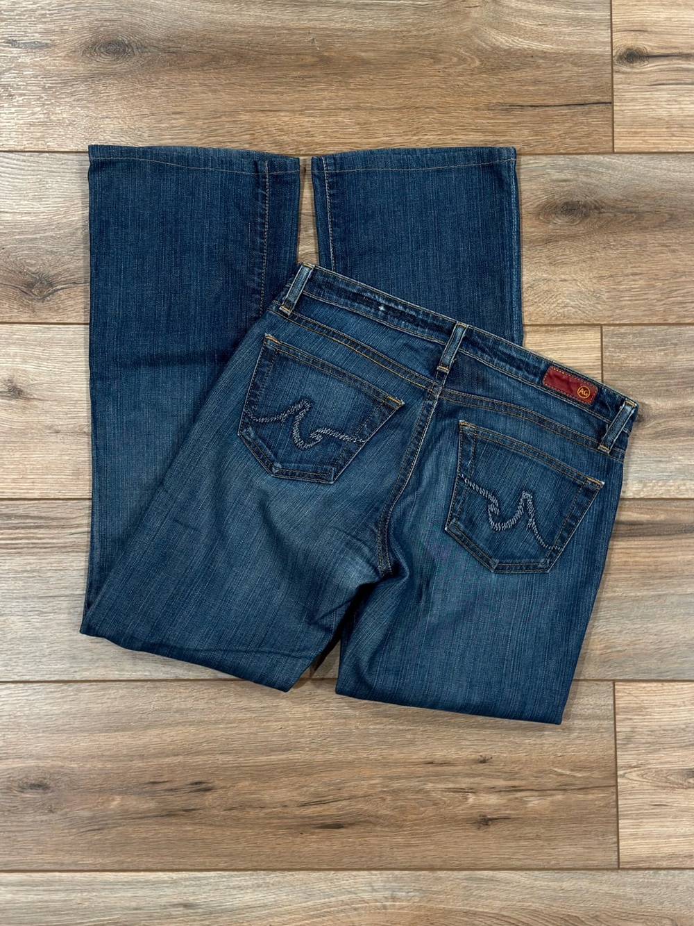 AG Made in USA Vintage 2000s Y2k Faded Low-rise Bootcut Jeans | Size 27R